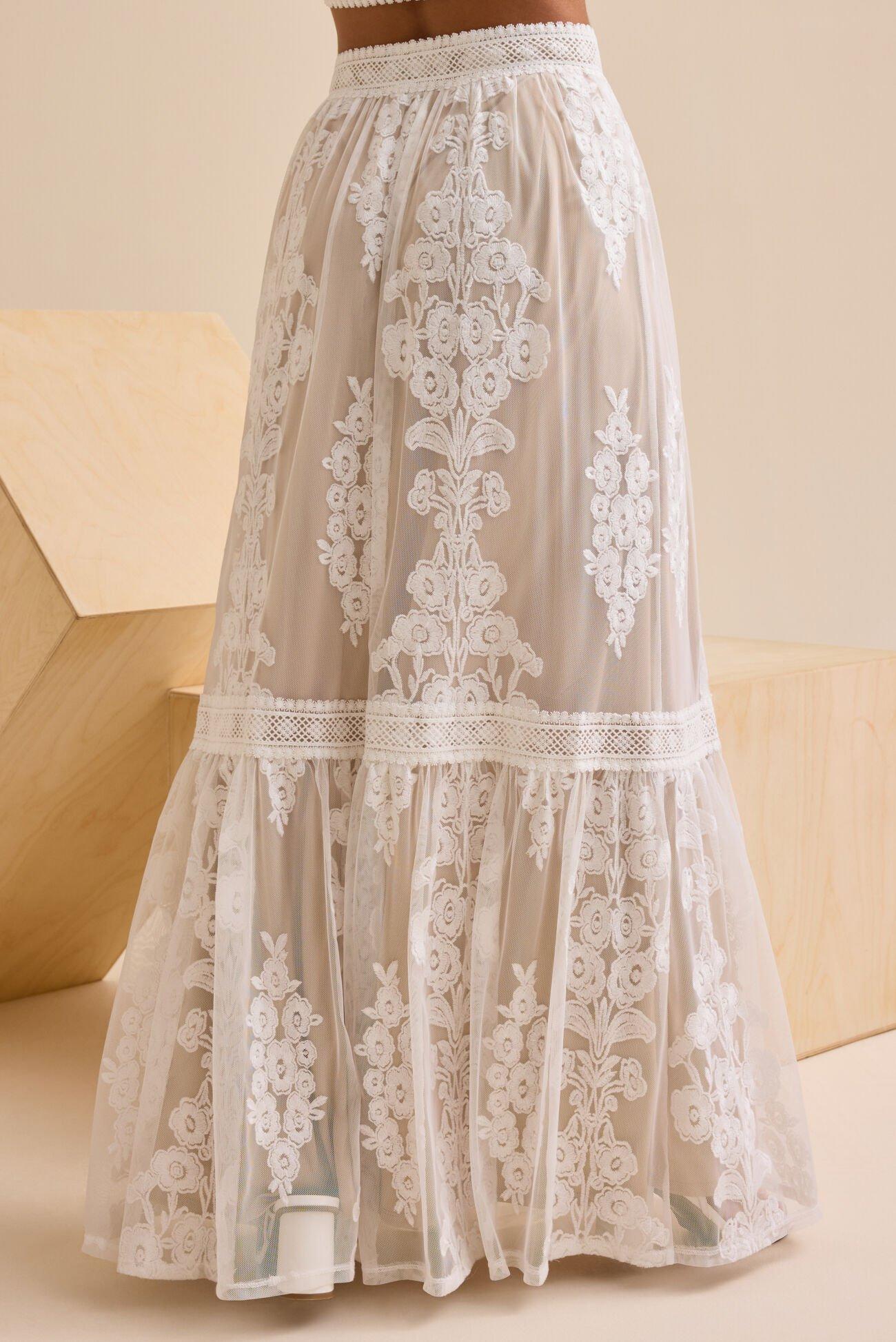 Arissa Embroidered Maxi Skirt Product Image