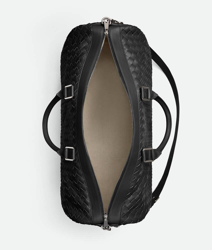 Men's Large Intrecciato Duffle in Black Product Image