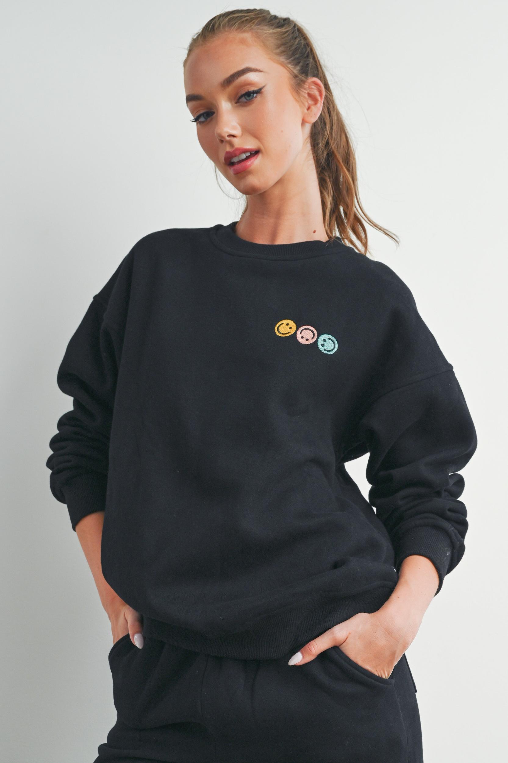Smiley Face Sweatshirt Product Image