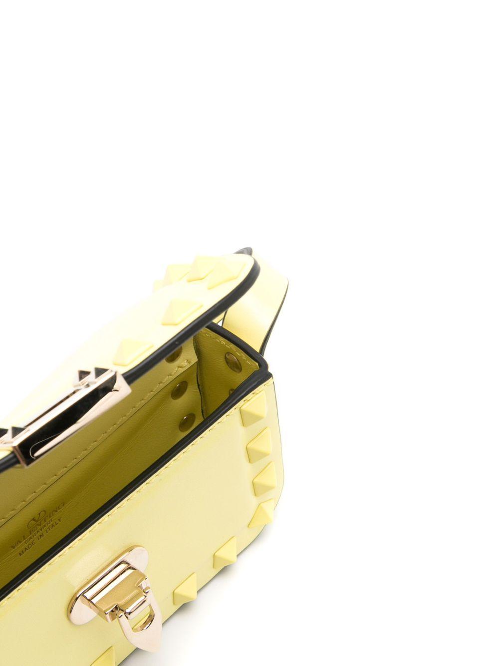 Rockstud leather mini bag Product Image