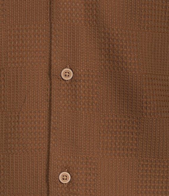 Rowm Short Sleeve Solid Textured Camp Shirt Product Image