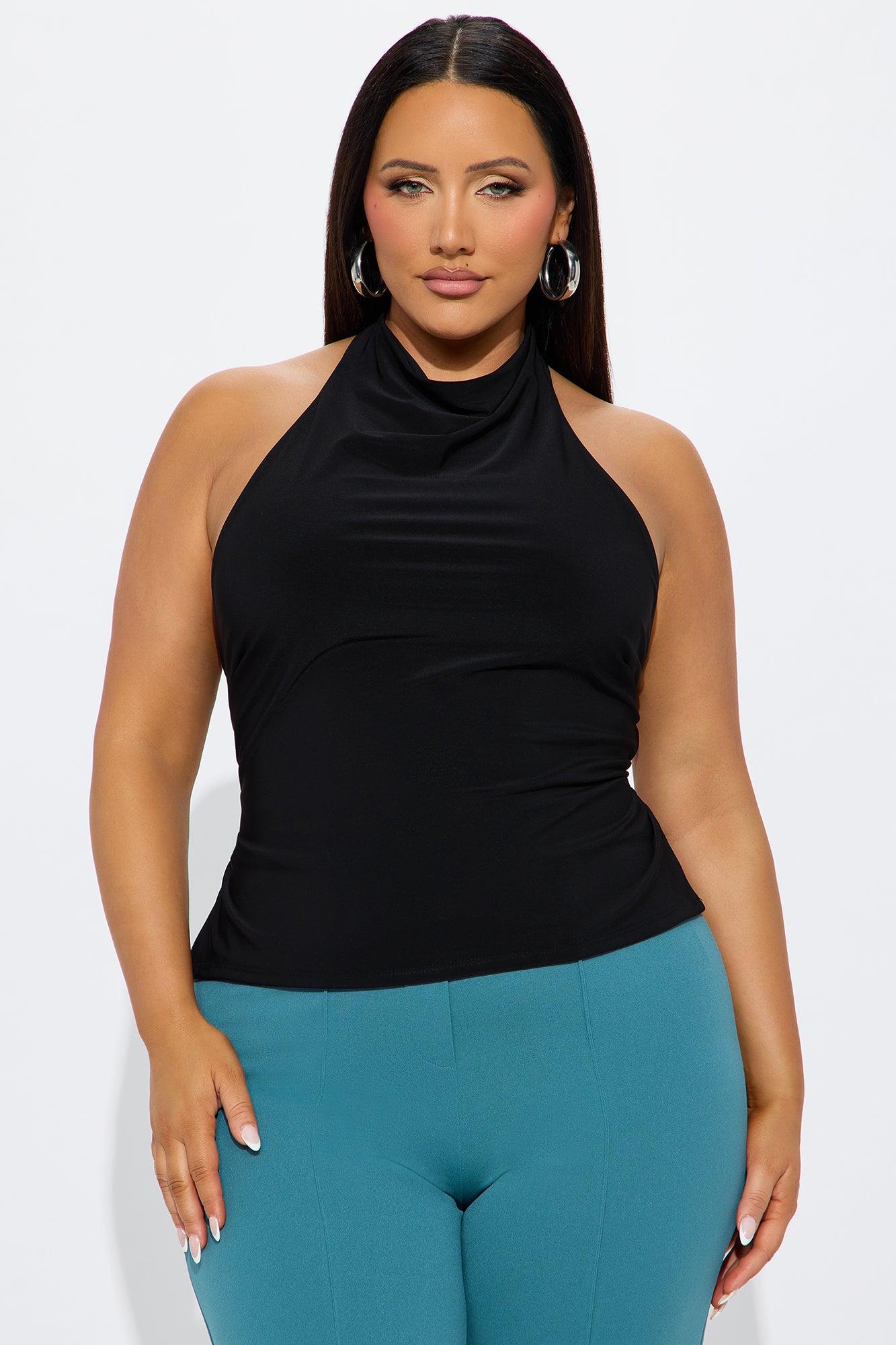 Adriana Backless Top - Black Female Product Image