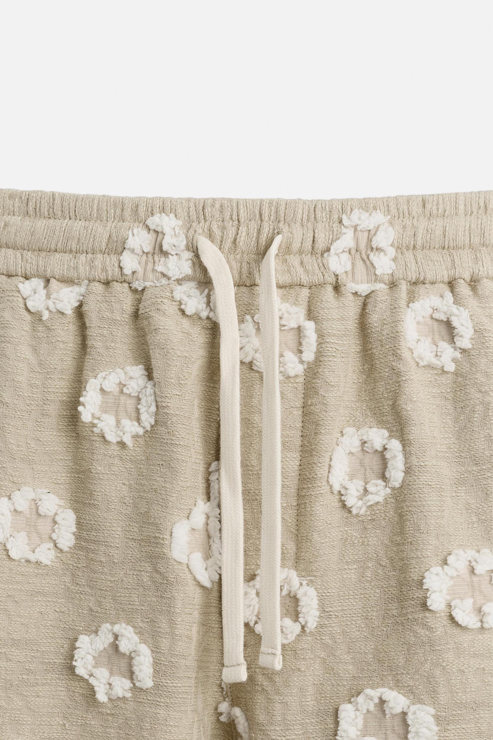 JACQUARD TEXTURED SHORTS Product Image