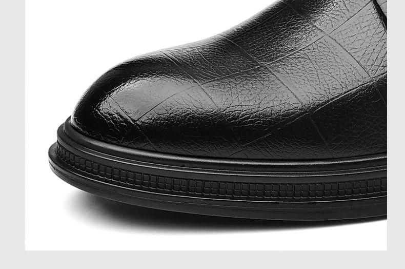 Plain Lace-Up Derby Shoes Product Image