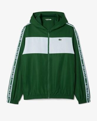 Colour-Block Logo Stripe Tennis Jacket Product Image