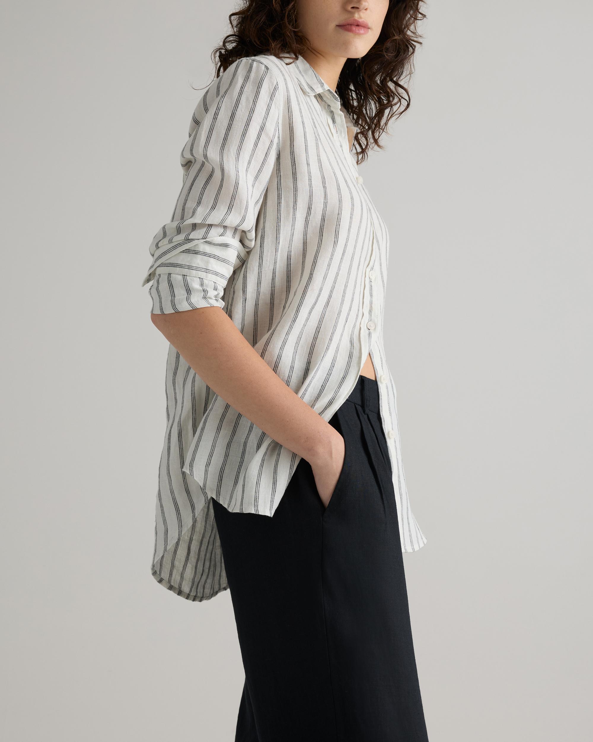 Quince | Women's 100% European Linen Pleated Trouser Product Image