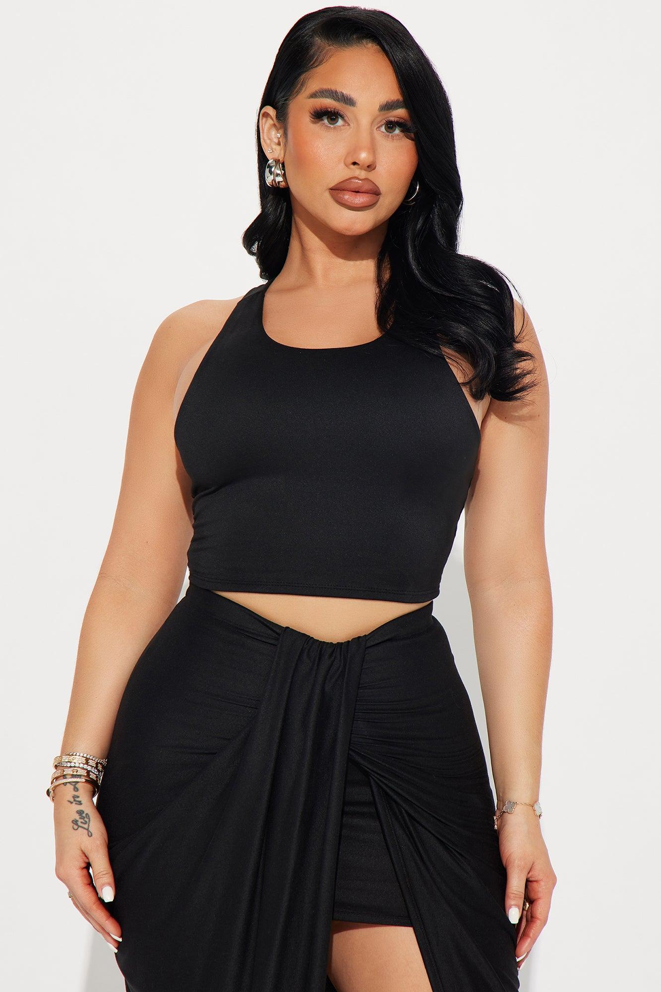Lanie Maxi Skirt Set - Black Product Image