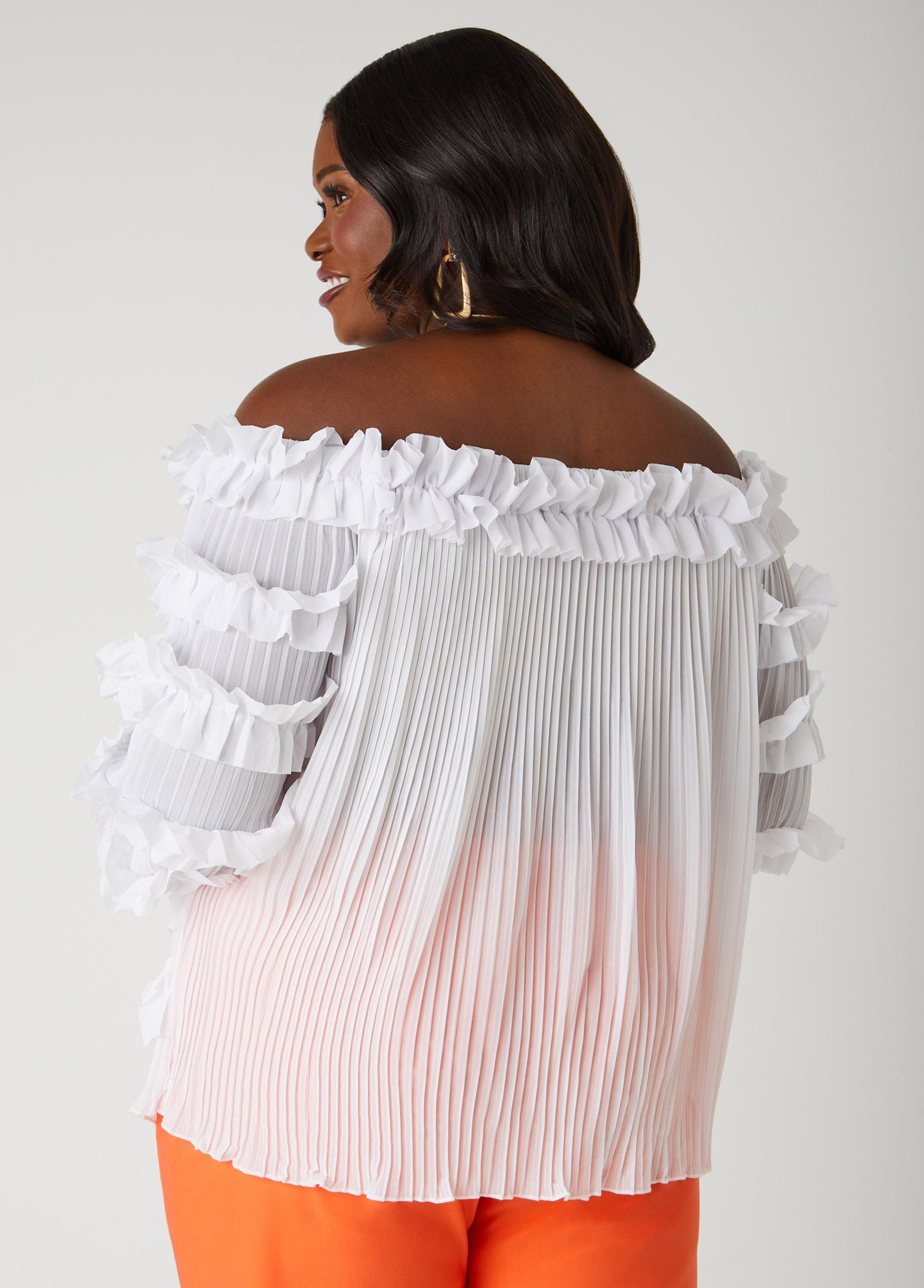 Ruffled Off The Shoulder Top Product Image