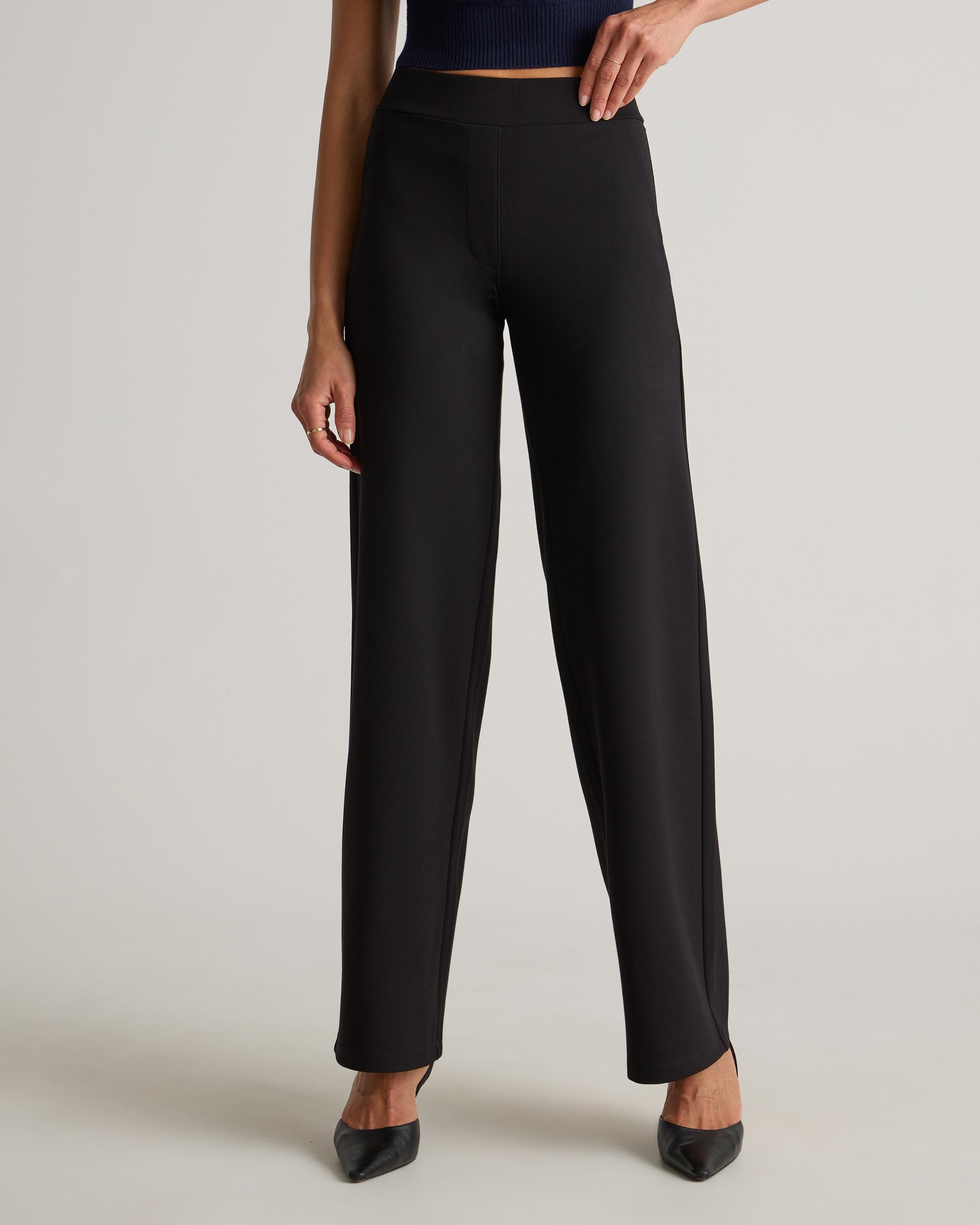 Quince | Women's Ultra-Stretch Ponte Wide Leg Pants Size XL, Rayon Product Image