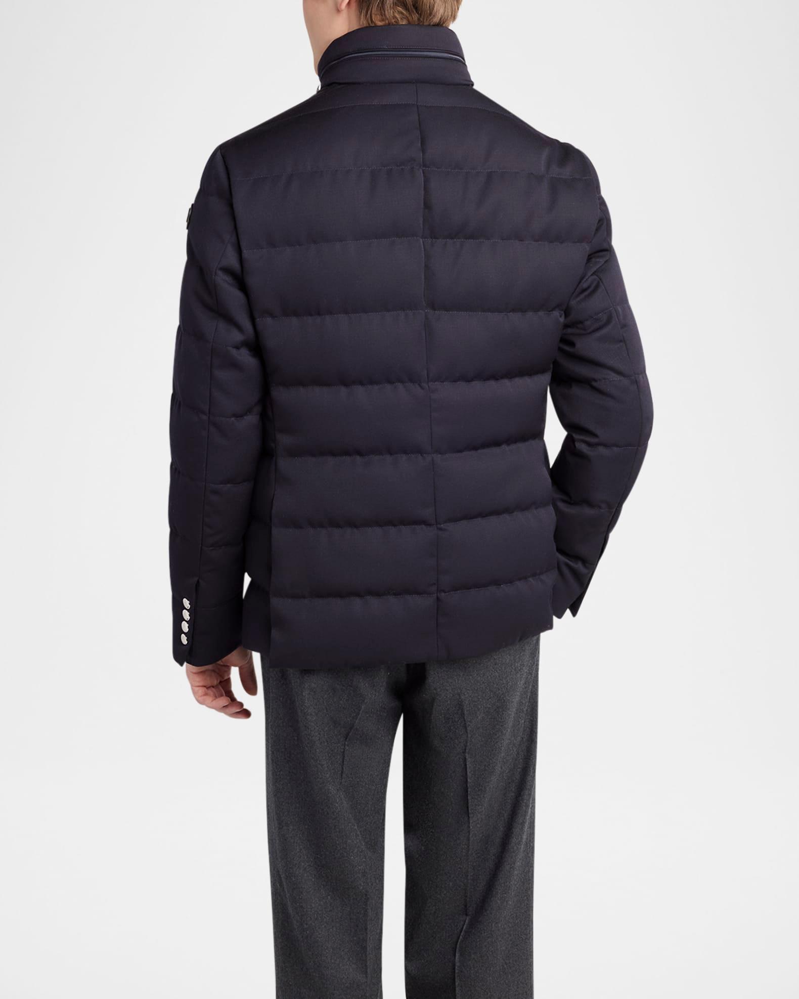 Men's Bess Quilted Wool Jacket with Hood Product Image
