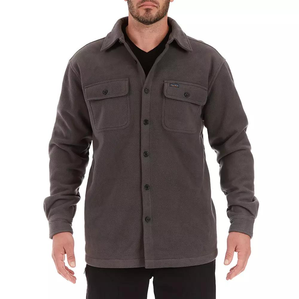 Mens Smiths Workwear Sherpa-Lined Plaid Microfleece Shirt Jacket Product Image