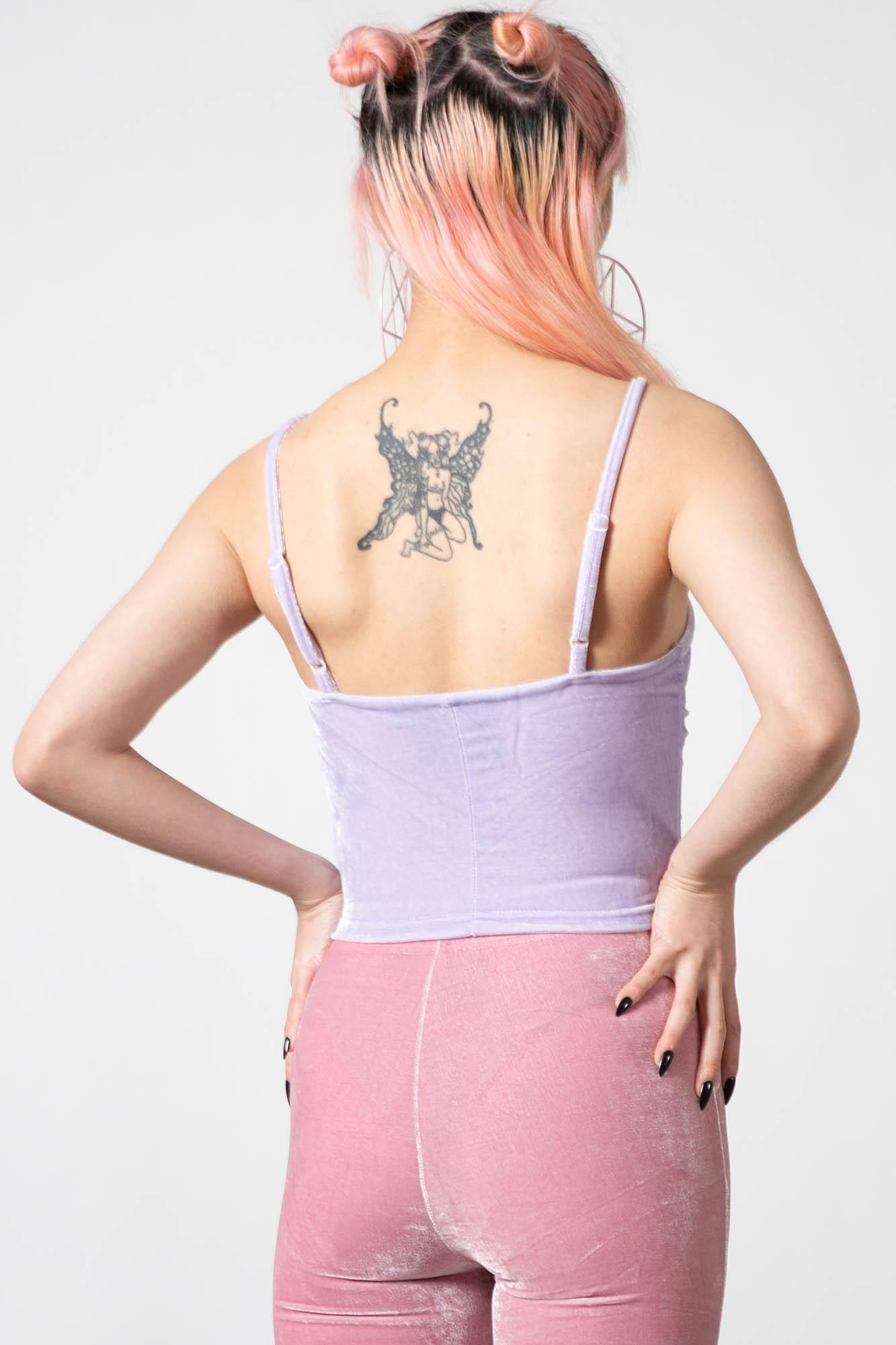 Lost In Sin Zip Top [PASTEL LILAC] - Resurrect Female Product Image