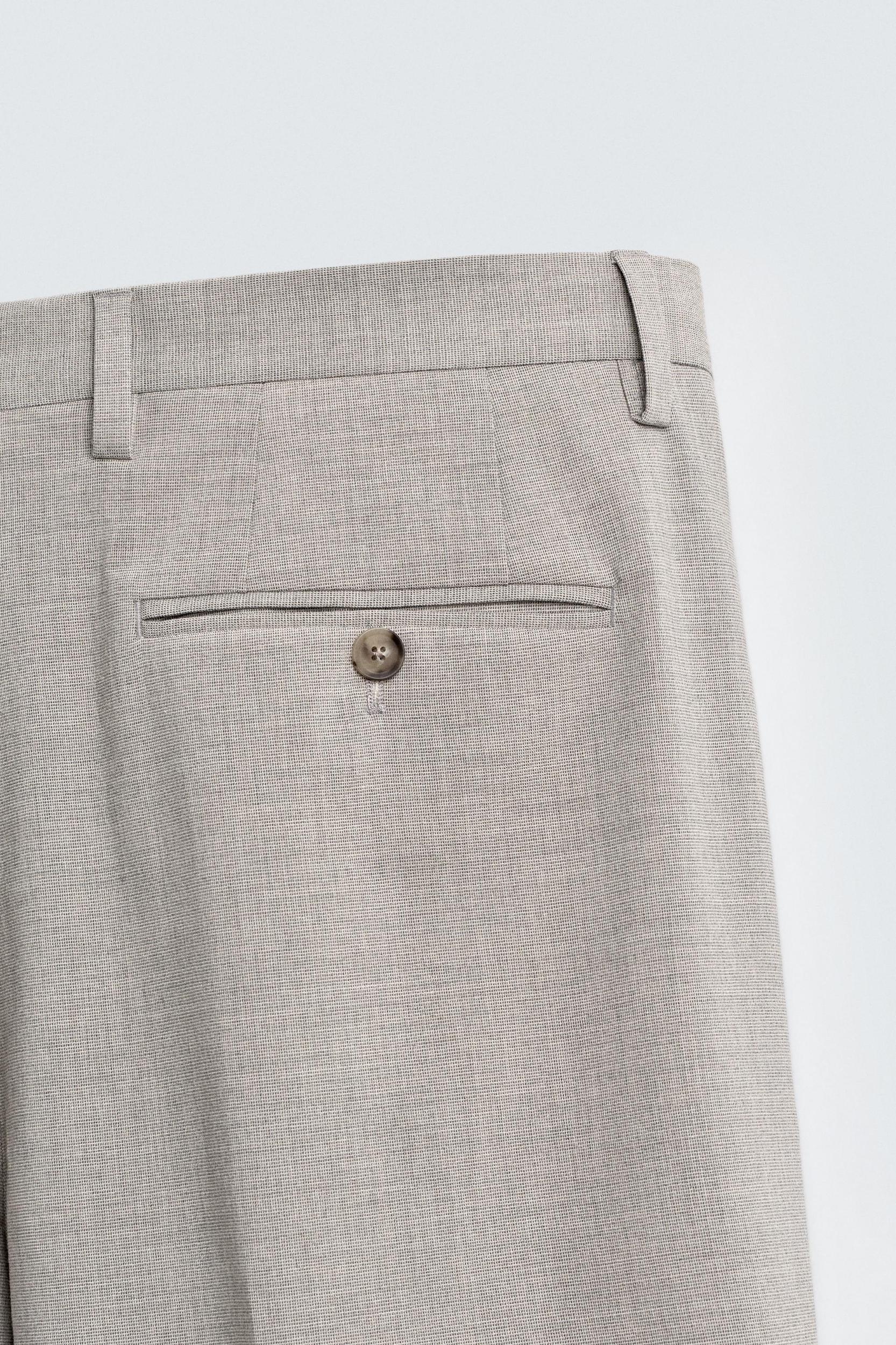 TEXTURED SUIT PANTS Product Image