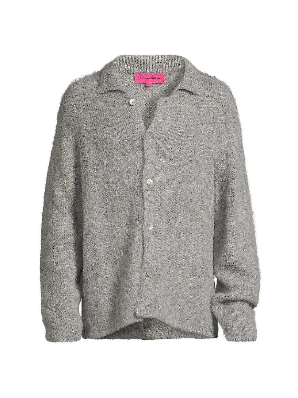 Mens Thistle Alpaca Cardigan Product Image