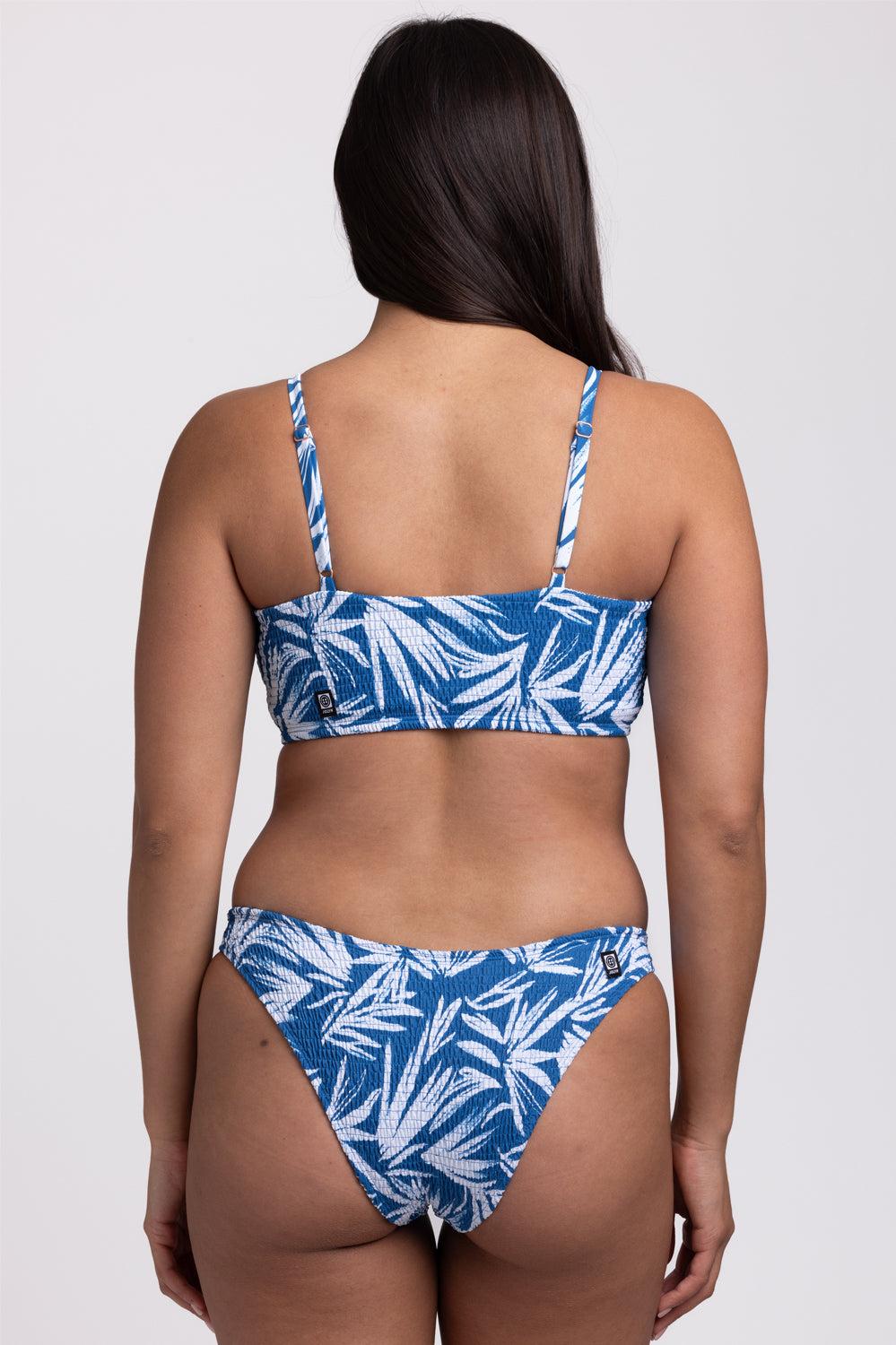 Kelia Smocked Bikini Bottom - Palm Female Product Image