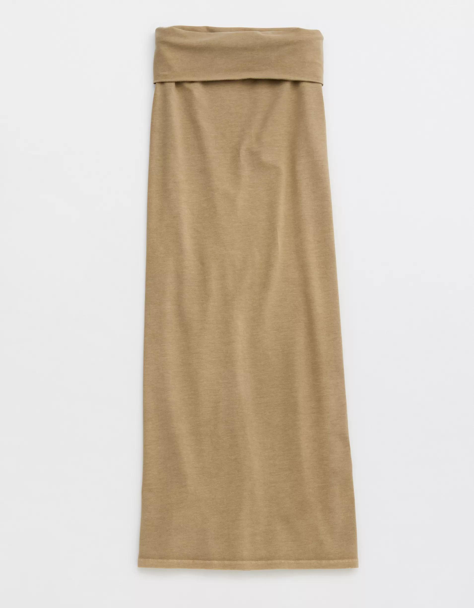 Aerie Chill Up Foldover Maxi Skirt Product Image