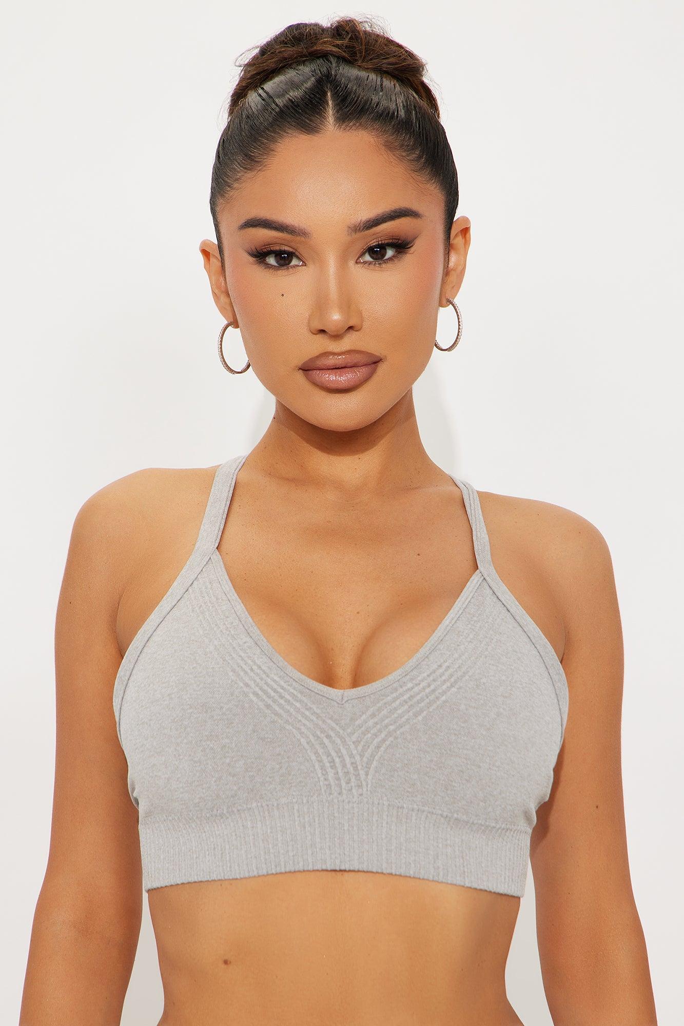 Simply There Seamless Bralette - Heather Grey Product Image