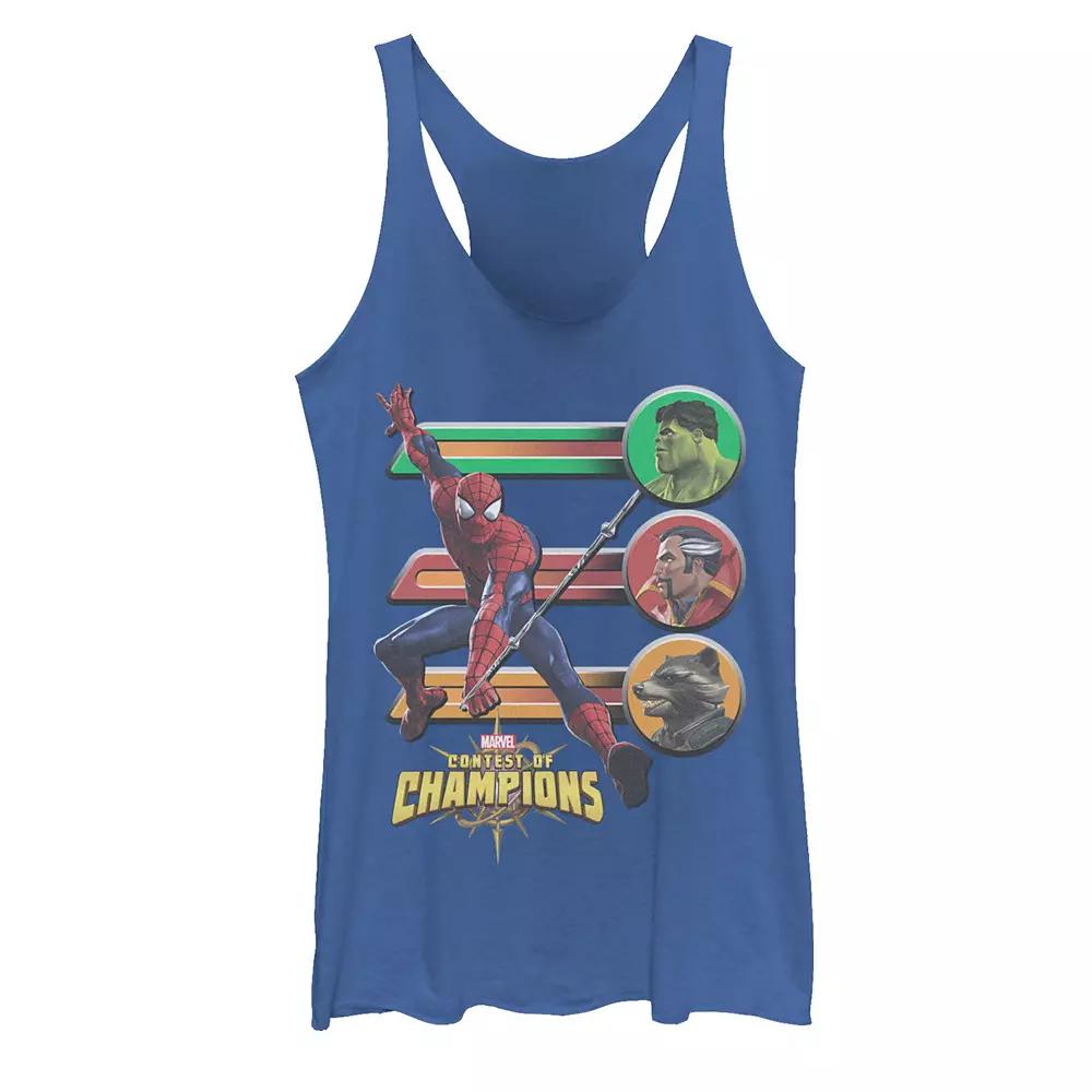 Juniors' Marvel Contest of Champions Spider-Man Match Graphic Tank Top, Girl's,  Product Image