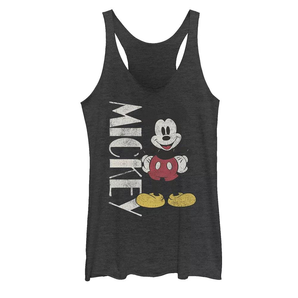 Disney's Mickey And Friends Mickey Vintage Stance Juniors' Racerback Graphic Tank Top, Girl's,  Product Image