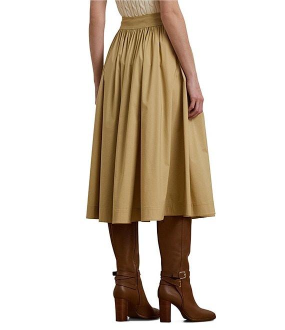 Lauren Ralph Lauren Shirred Waist A-Line Skirt Product Image