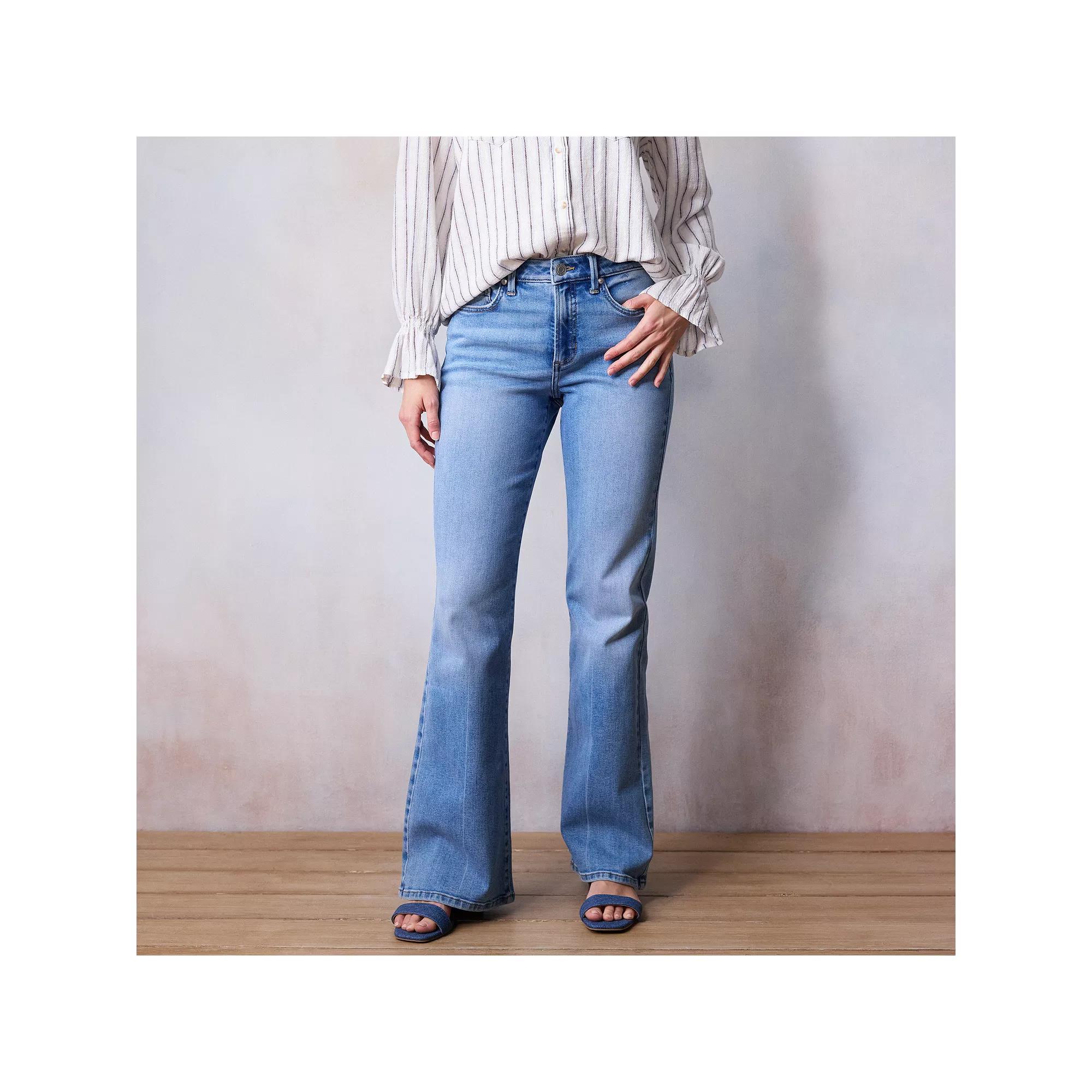 Women's LC Lauren Conrad Super High Waisted Flare Jeans,  Product Image