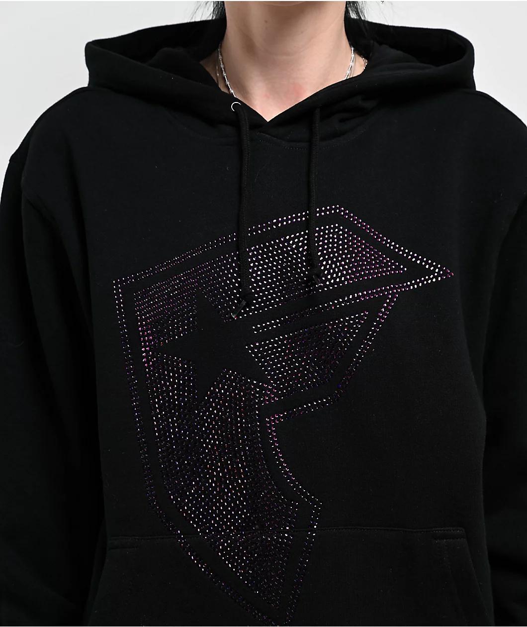 Famous Stars & Straps BOH Rhinestone Black Hoodie Product Image