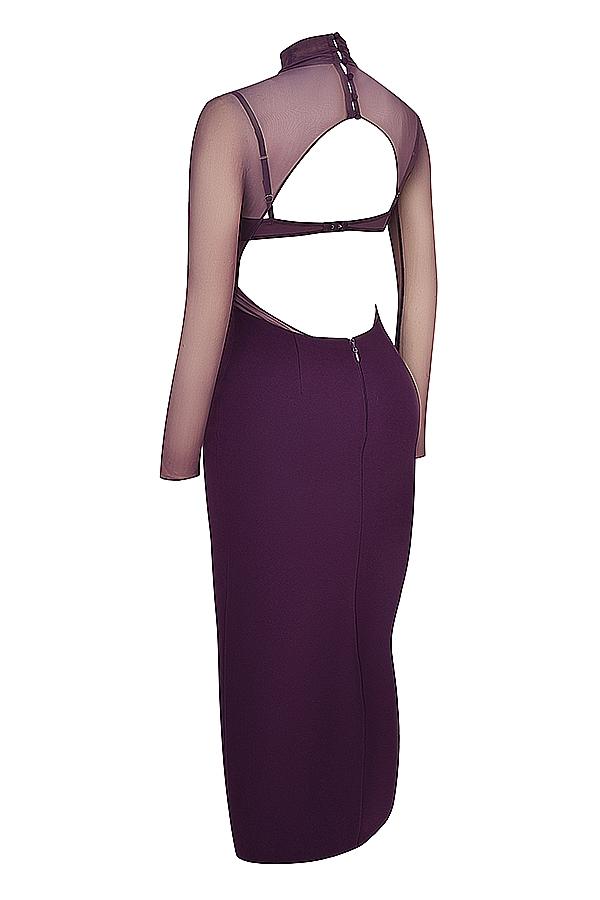 Safiya  black grape maxi dress - sale Product Image