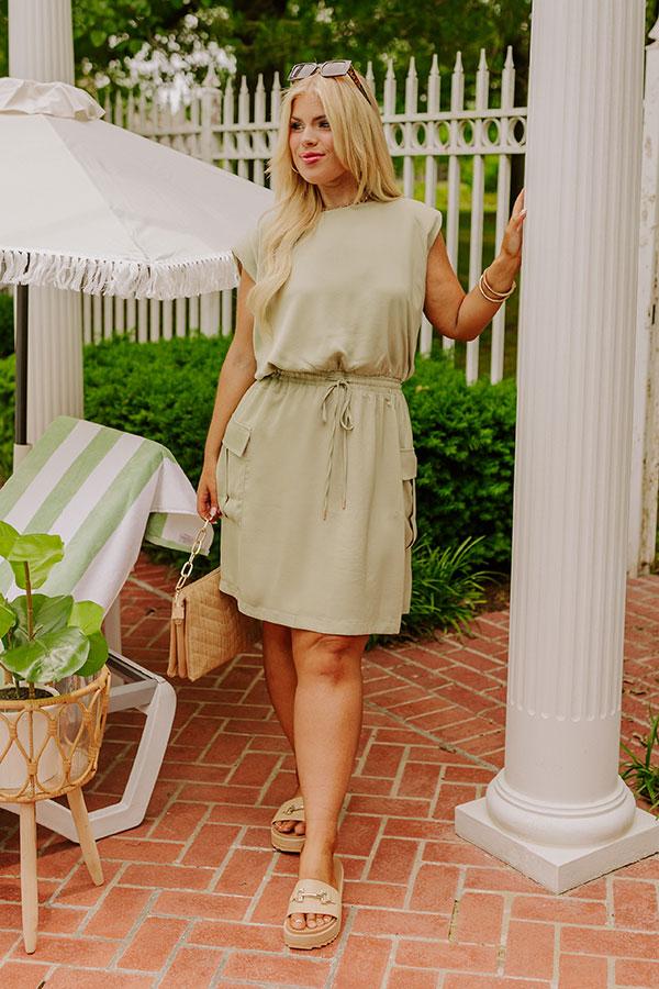 Central Park Stroll Cargo Mini Dress Curves Product Image