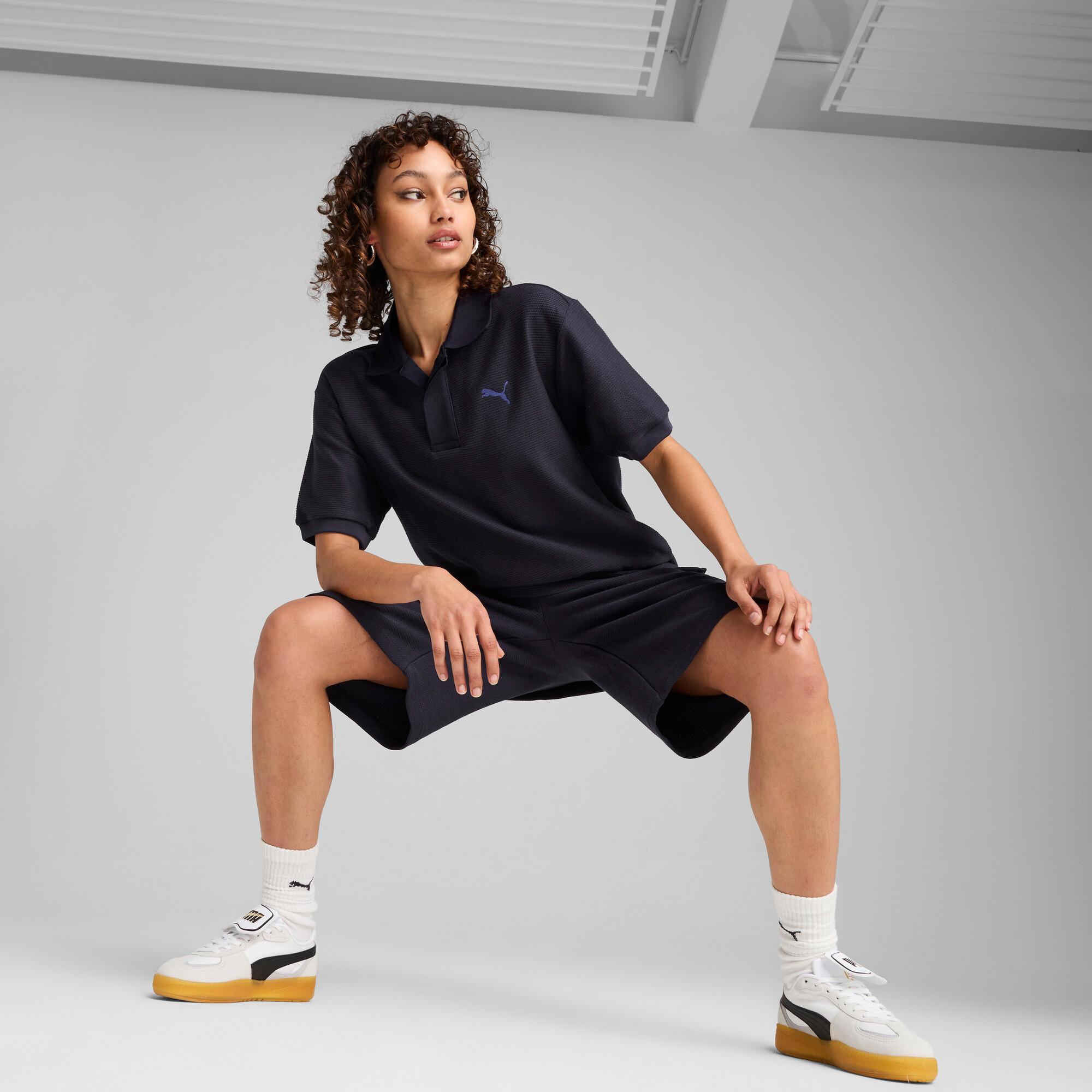 PUMA PREMIUM ESSENTIALS Men's Relaxed Jacquard Polo Shirt Product Image