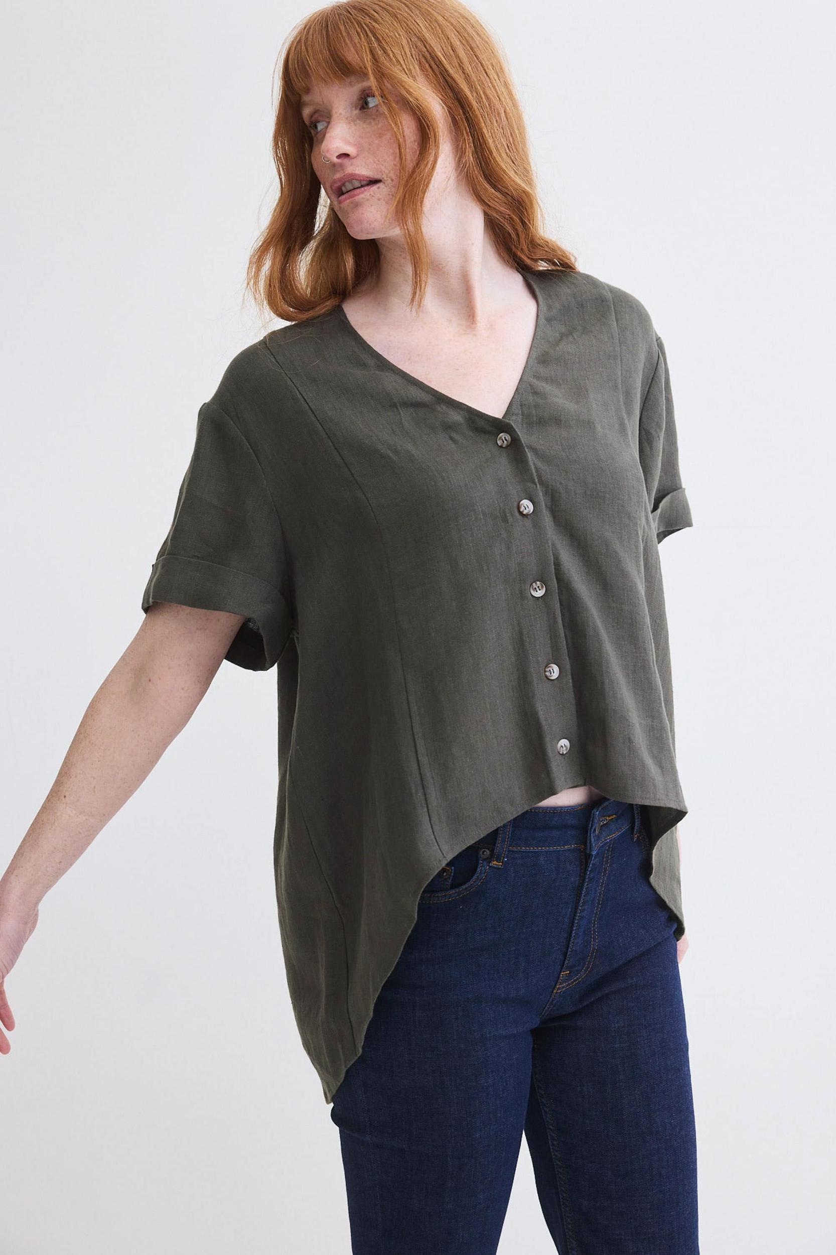 Drifter Oversized Linen Top Product Image