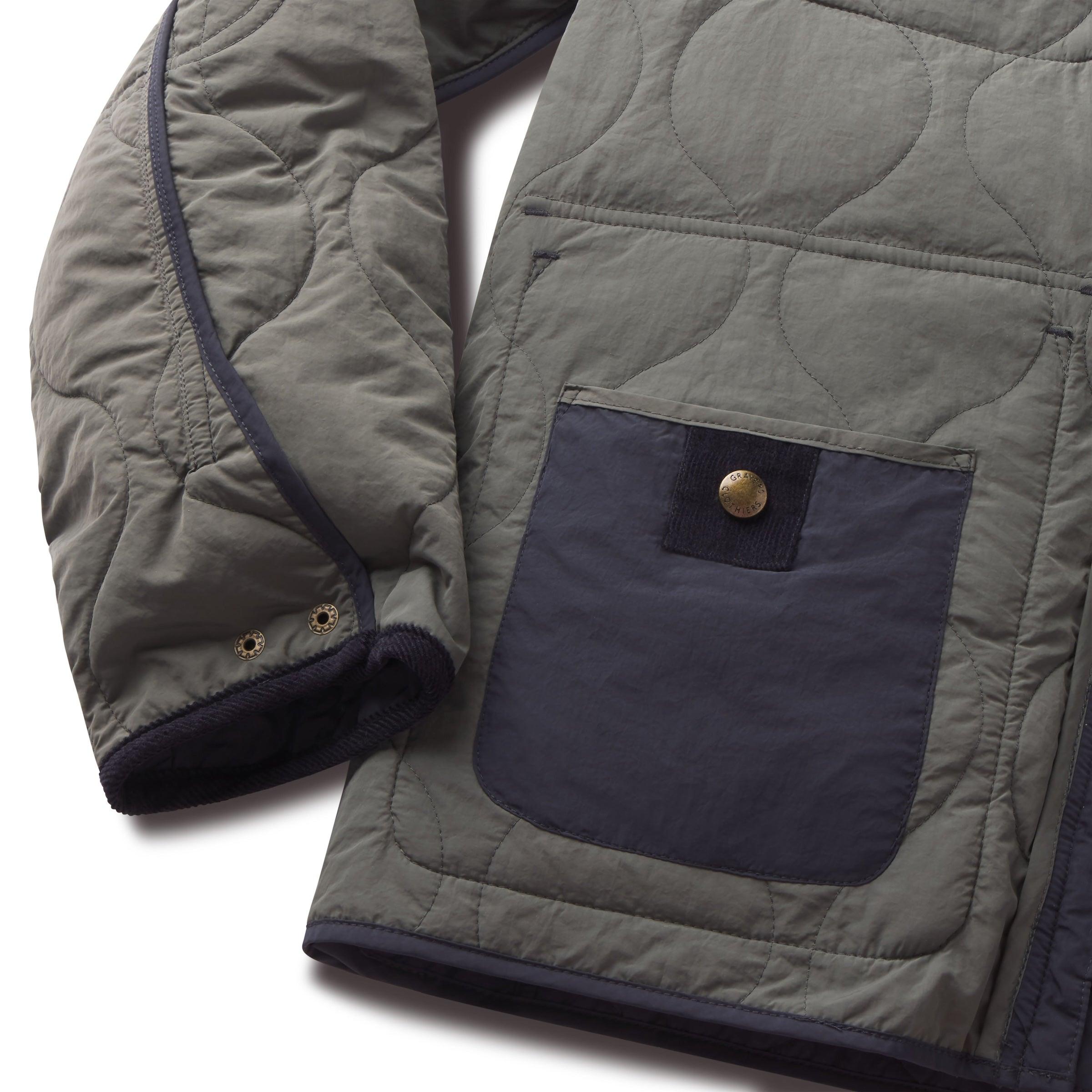 Andrew Lightweight Quilted Jacket - Navy Product Image