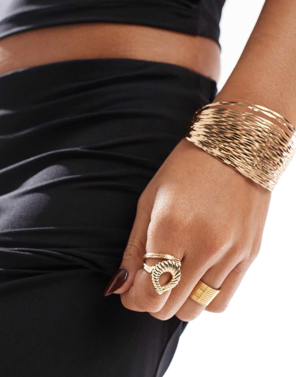 ASOS DESIGN midi skirt in black - part of a set Product Image