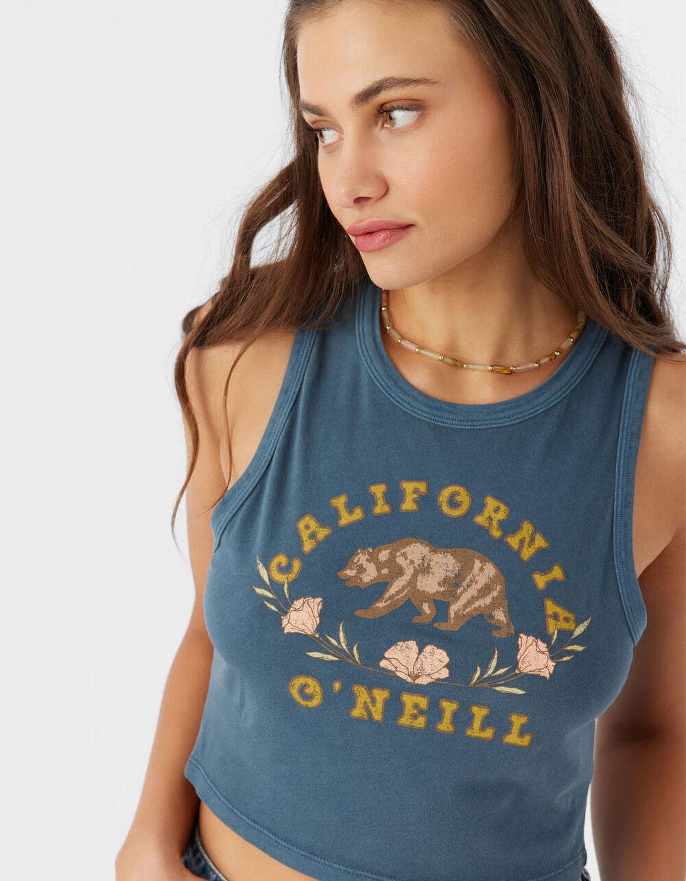 O'NEILL Cali Bear Womens Tank Top - SLATE BLUE Product Image