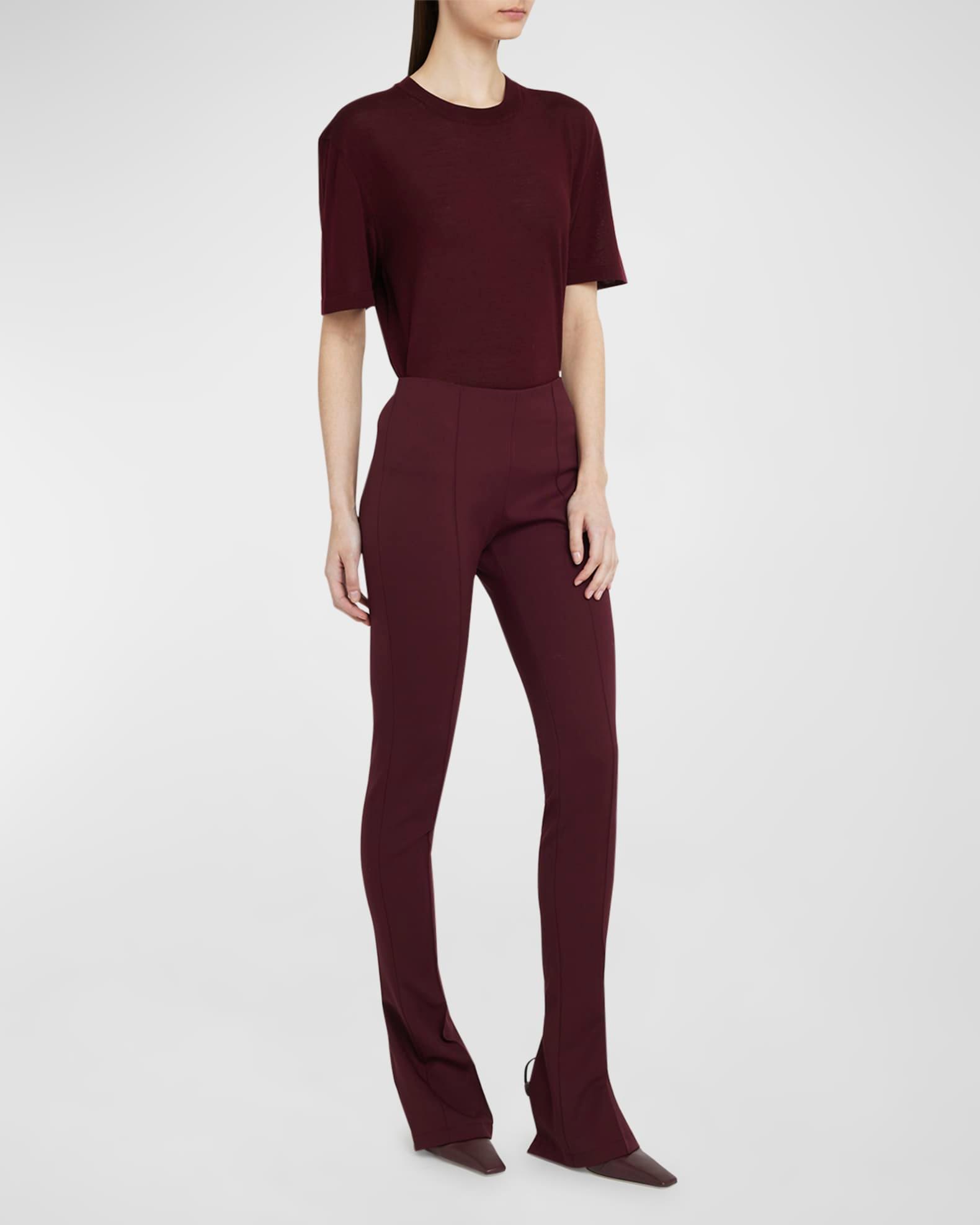 Ambrogio Skinny-Leg Slit-Hem Pants Product Image