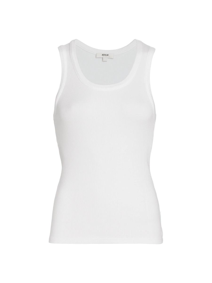 Agolde Poppy Ribbed Tank Top Product Image