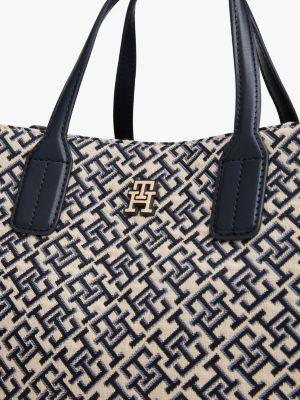 Jacquard Monogram Logo Crossbody Satchel Product Image