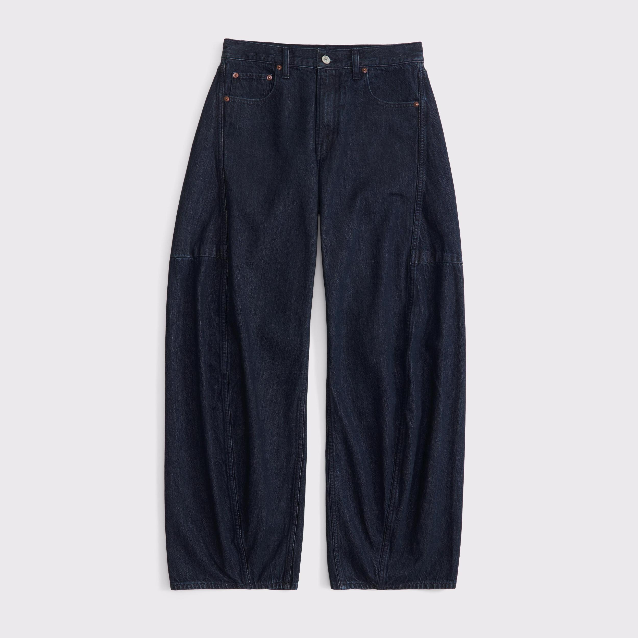 Curve Love Mid Rise Ultra Barrel Jean Product Image