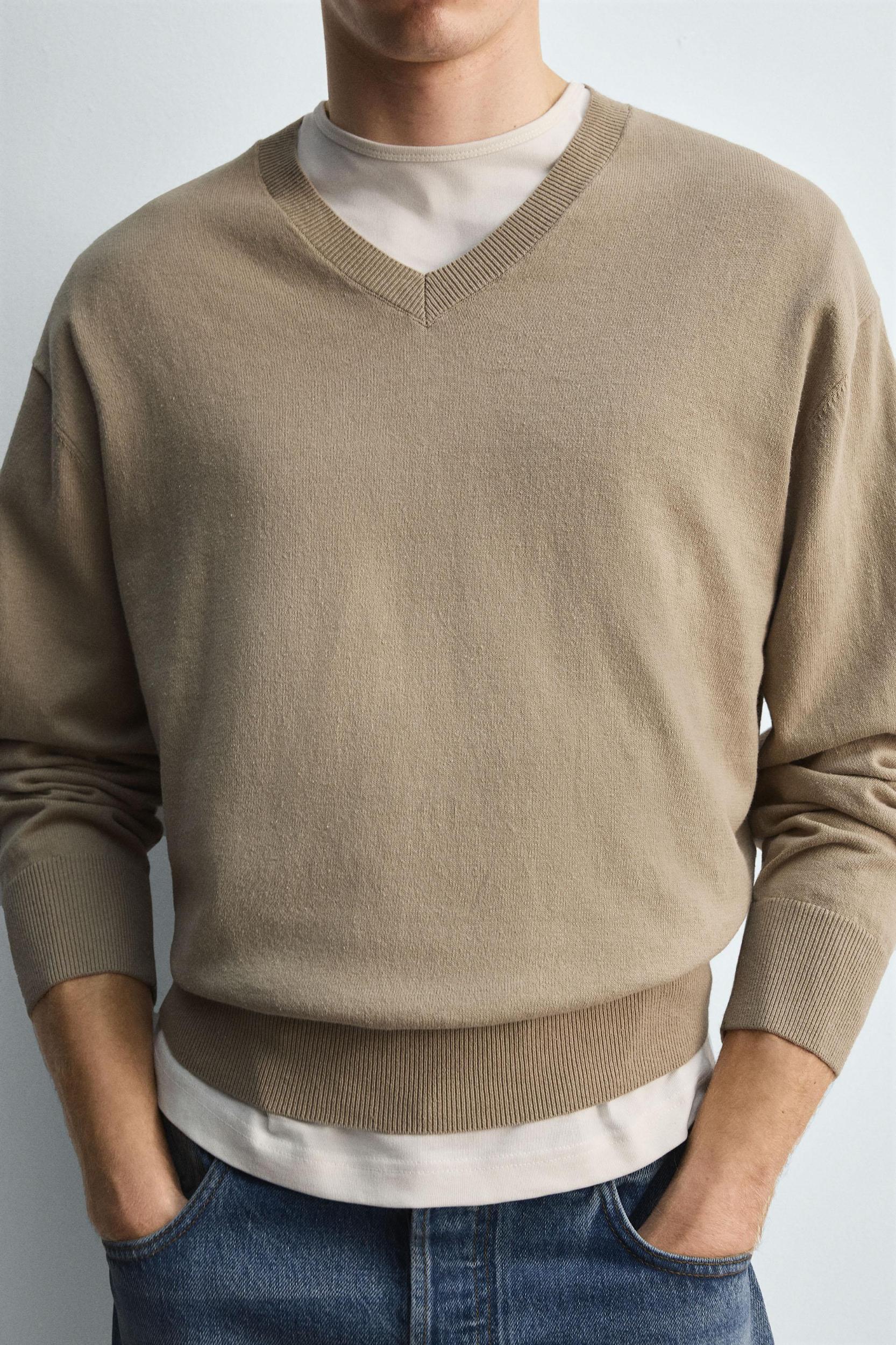 COTTON-RAMIE SWEATER Product Image