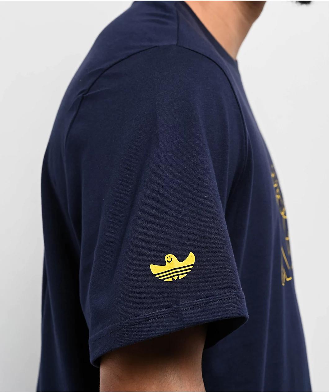 adidas Shmoofoil Fighter Navy T-Shirt Product Image
