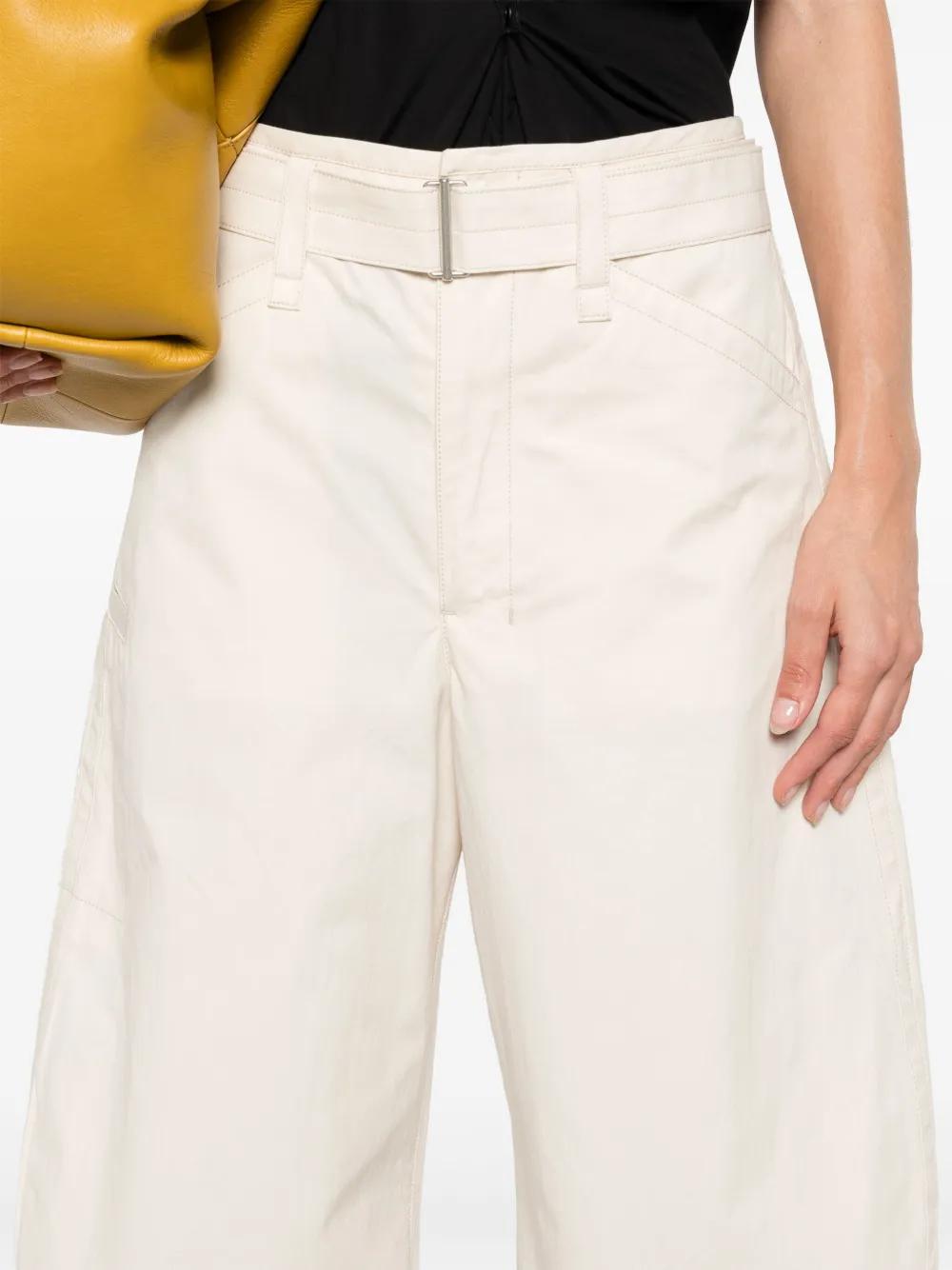 belted tapered-leg trousers Product Image