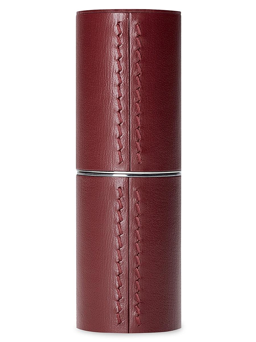 Womens Refillable Fine Leather Lipstick Case Product Image