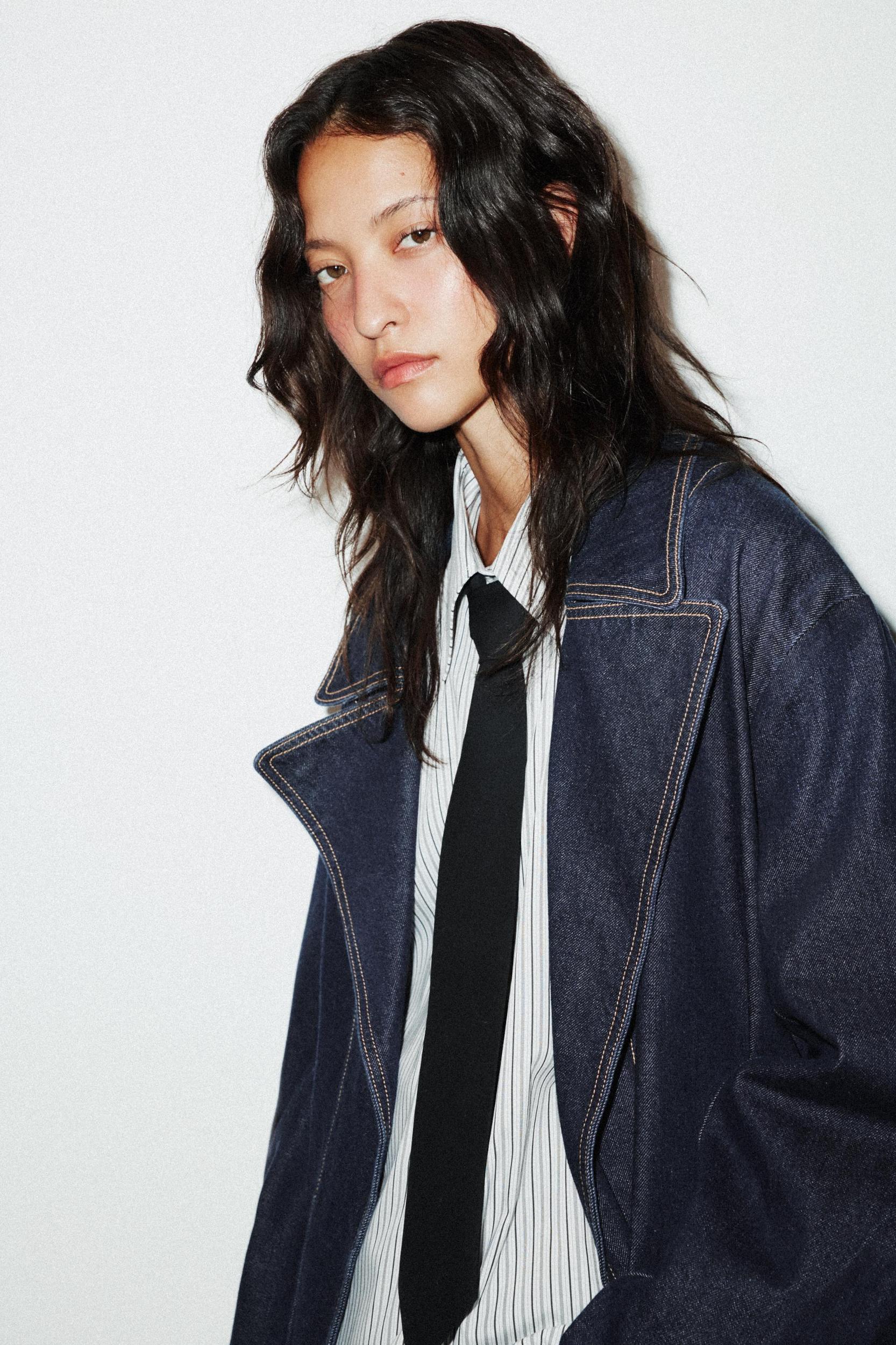 TRF SHORT DENIM JACKET Product Image