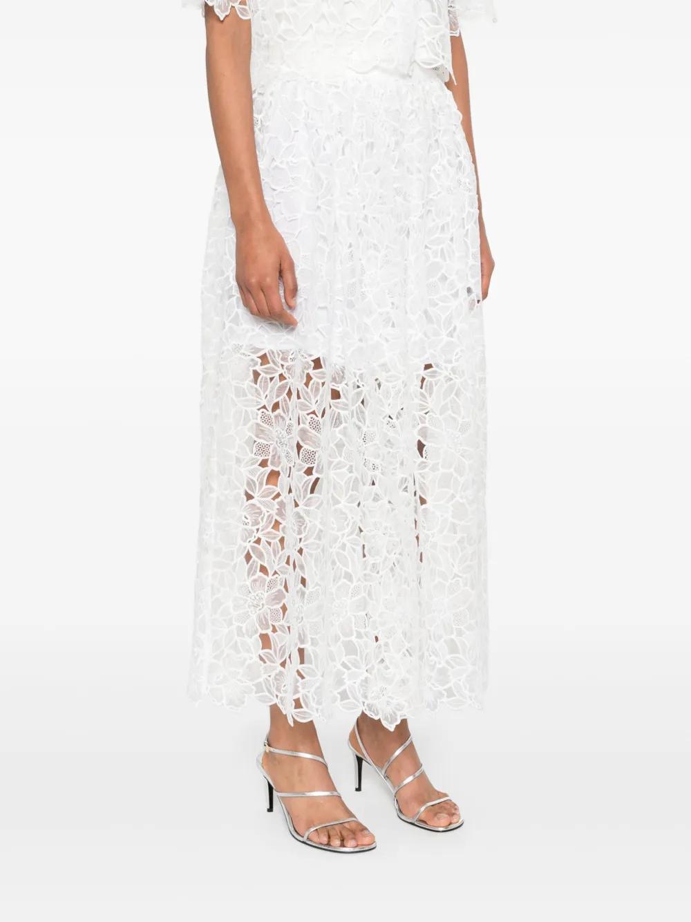 floral-lace maxi skirt Product Image