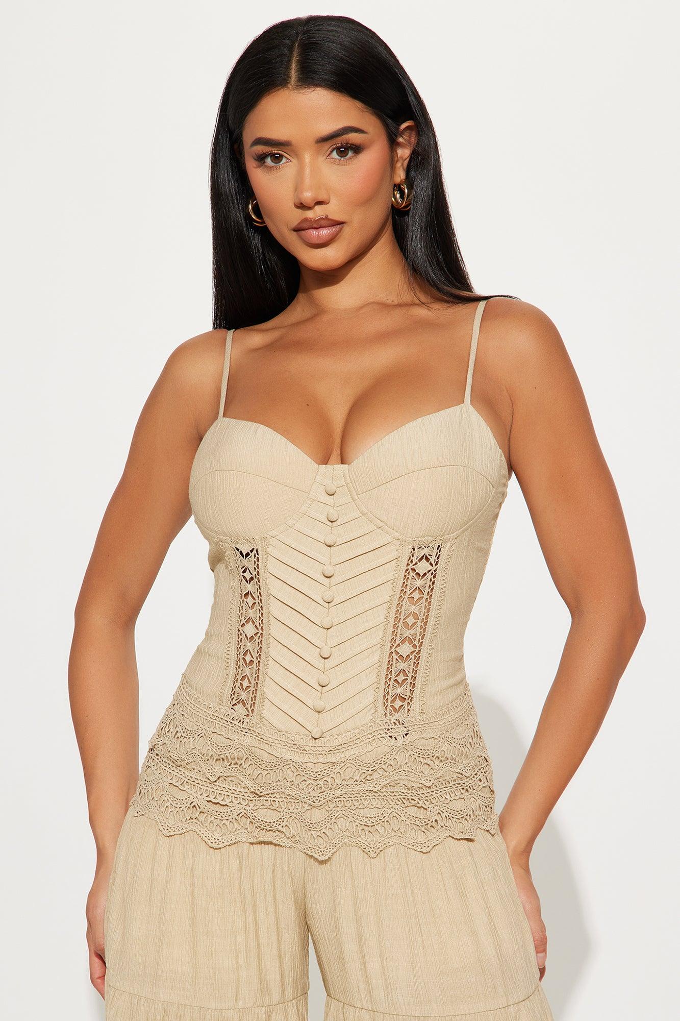 Dream Haze Jumpsuit - Taupe Product Image