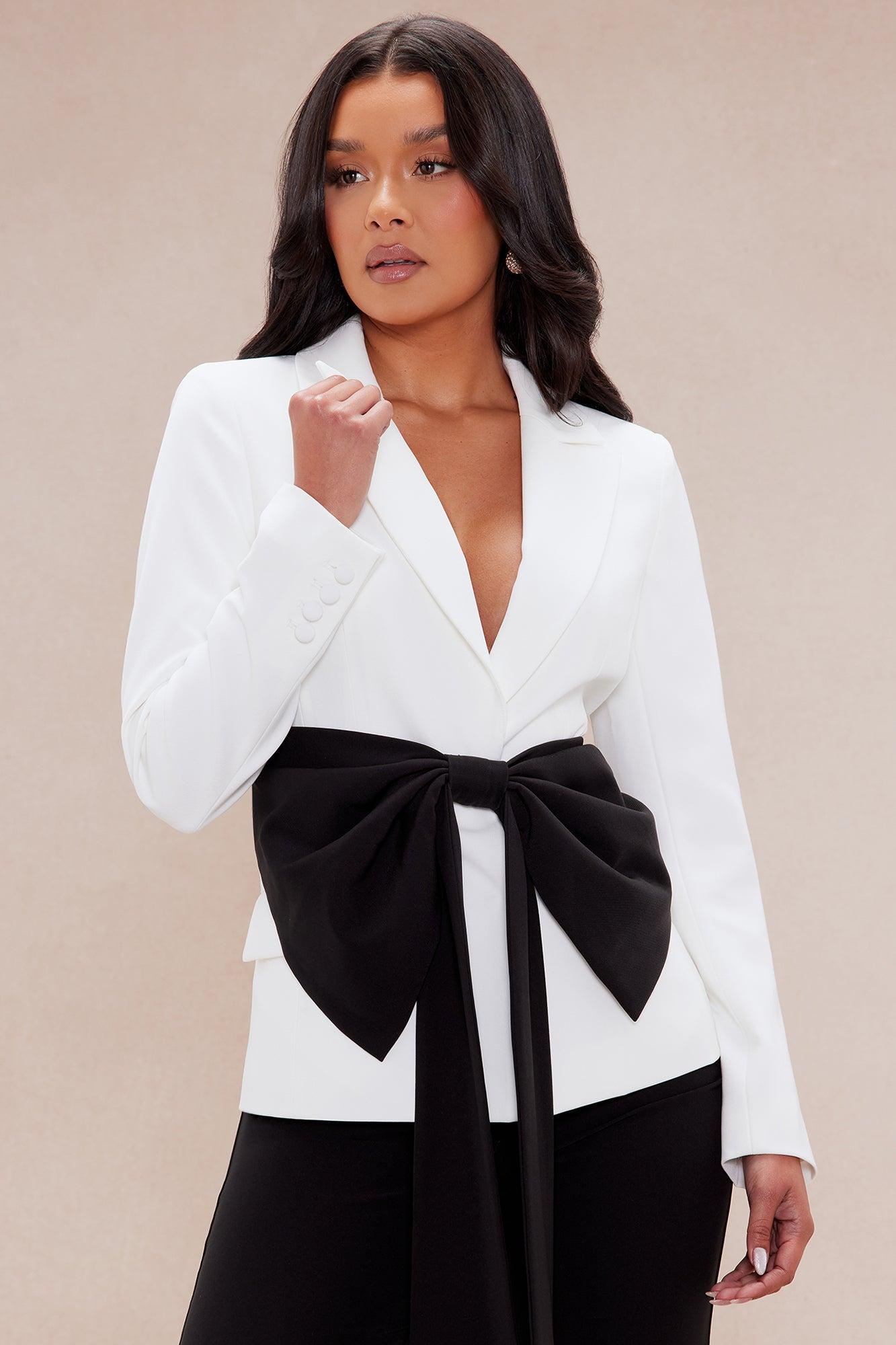 Special Occasion Suit Set - White/Black Product Image