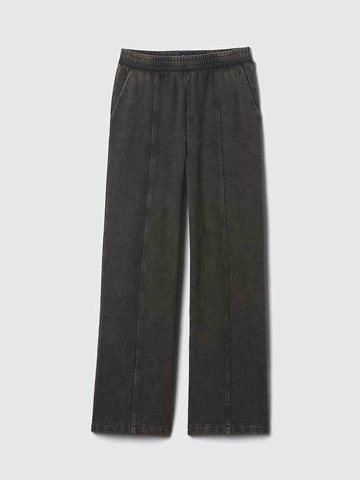 Heavyweight French Terry Seamed Wide-Leg Sweatpants Product Image