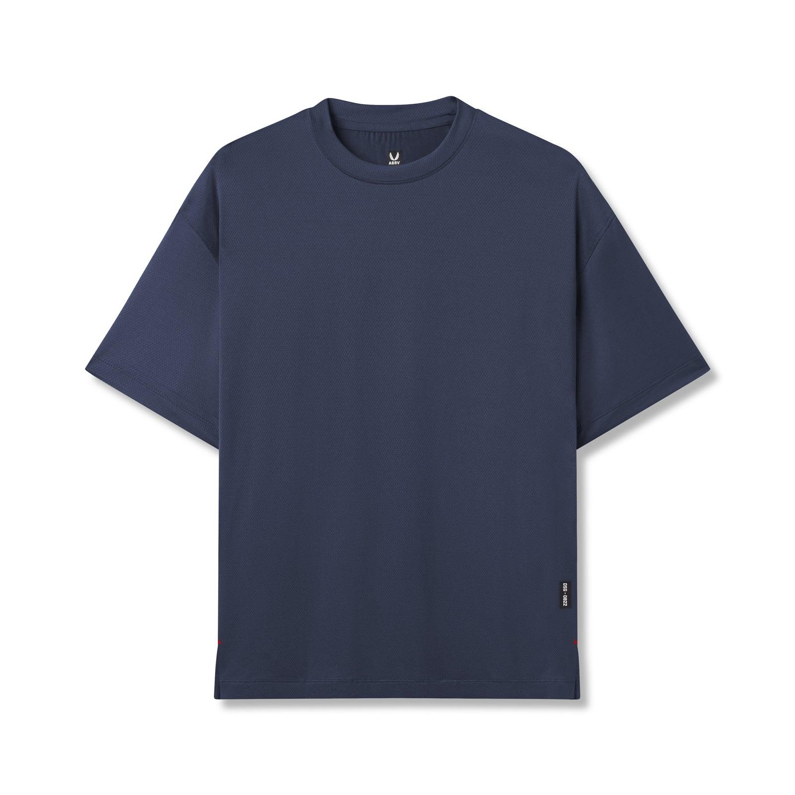 0822. AeroSilver® Oversized Tee - Navy Product Image