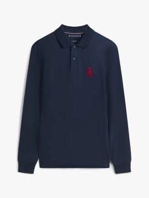 Embroidered Crest Logo Interlock Polo Product Image