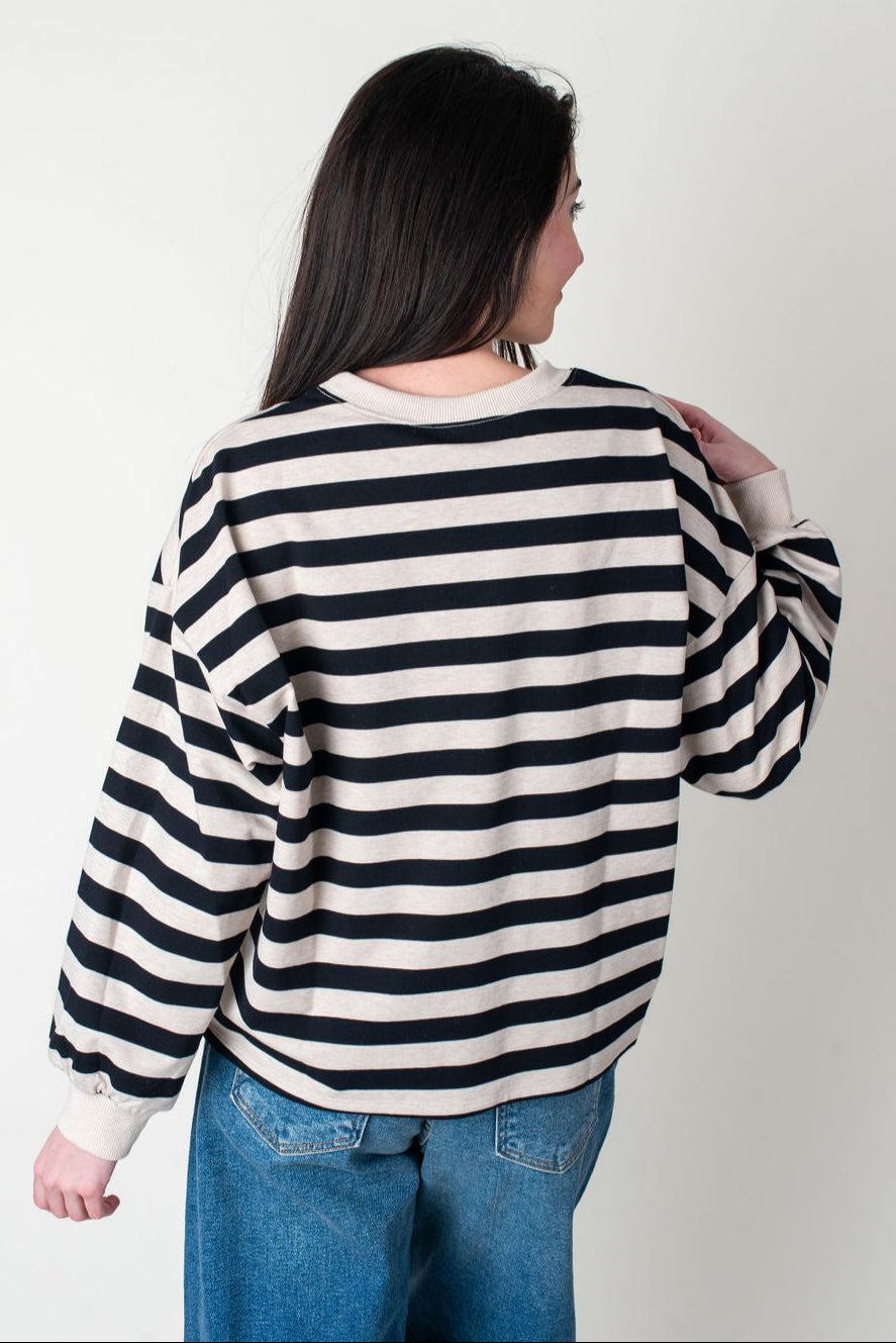 Growth Striped Crewneck Pullover Product Image