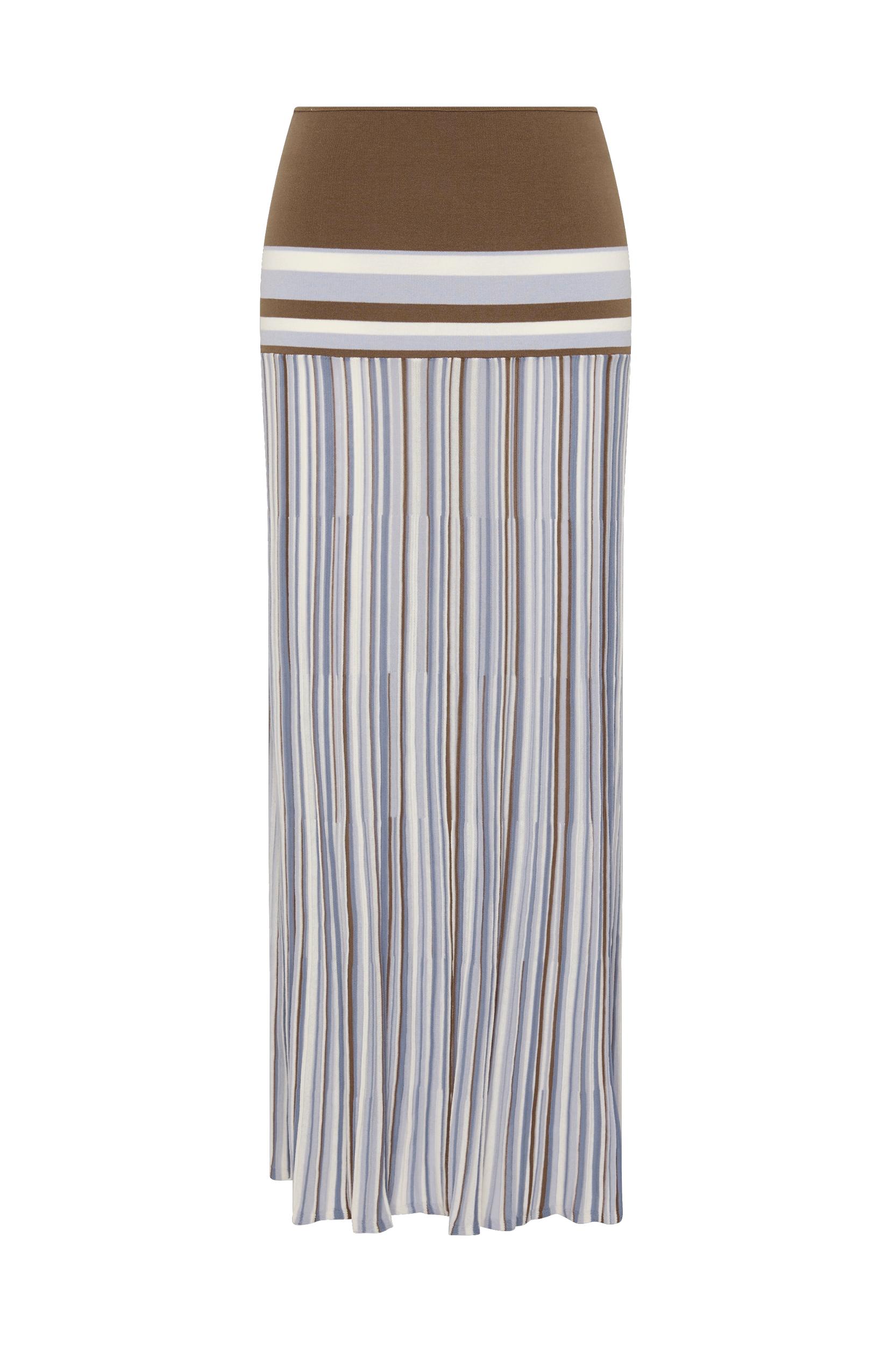 Citara Skirt Pale Blue Stripe Product Image